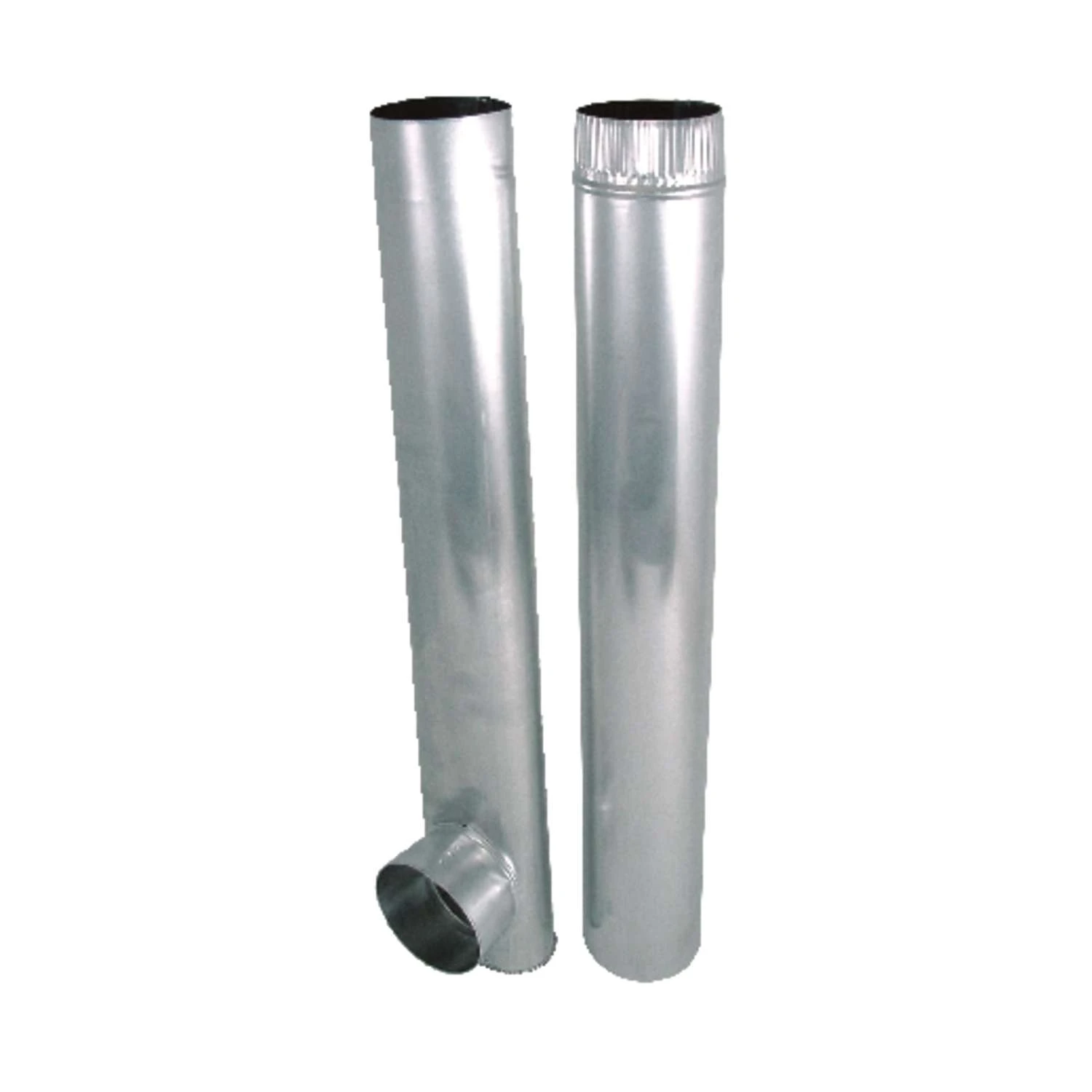Deflect-O 7.38 In. L X 4 In. D Silver Aluminum Skinny Duct 1 Deflect-O 7.38 In. L X 4 In. D Silver Aluminum Skinny Duct