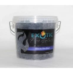 Exotic Black Glass Fire Glass