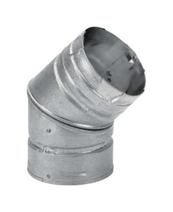 DuraVent 4 In. D X 4 In. D 45 Deg Galvanized Steel Stove Pipe Elbow
