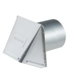 Deflect-O 6 In. D Aluminum Wall Cap With Damper