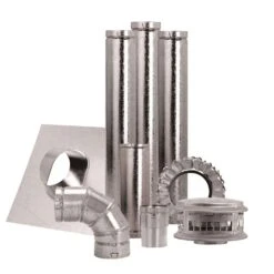 DuraVent 4 In. D X 84 In. L Aluminum/Galvanized Steel Vent Pipe Kit
