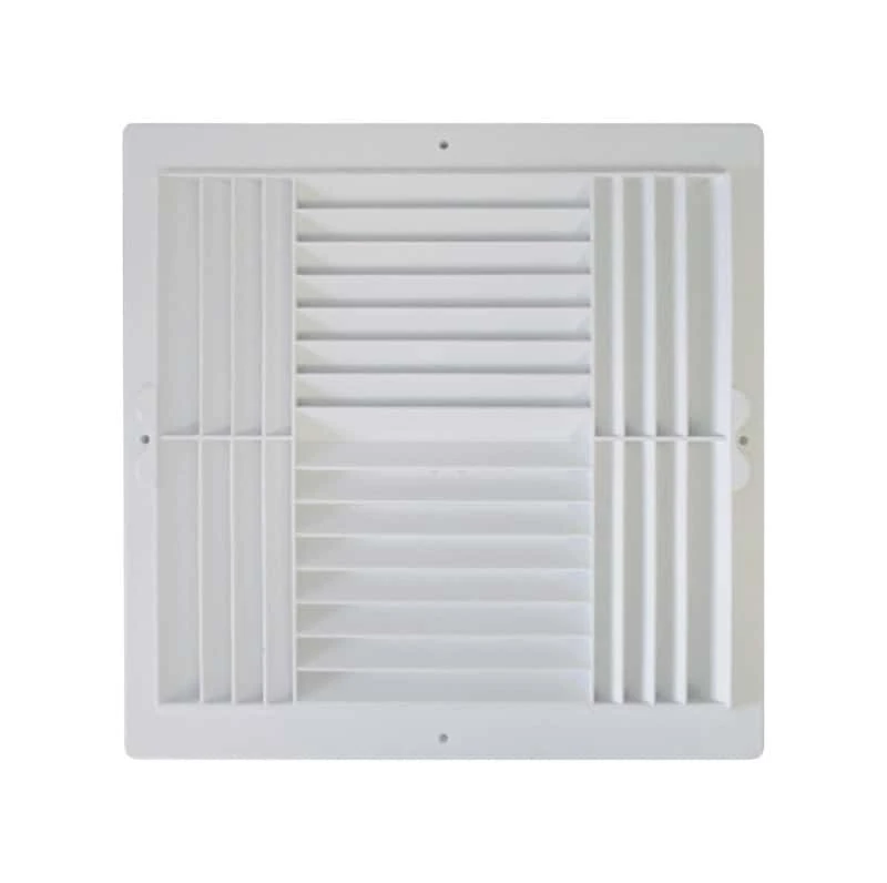 Deflect-O Jordan 12 In. H X 12 In. W 4-Way White Plastic Ceiling Register 1 Deflect-O Jordan 12 In. H X 12 In. W 4-Way White Plastic Ceiling Register