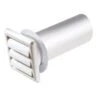 Deflect-O Supurr-Vent 11 In. L X 4 In. D White Aluminum/Plastic Dryer Vent Kit