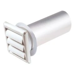 Deflect-O Supurr-Vent 11 In. L X 4 In. D White Aluminum/Plastic Dryer Vent Kit