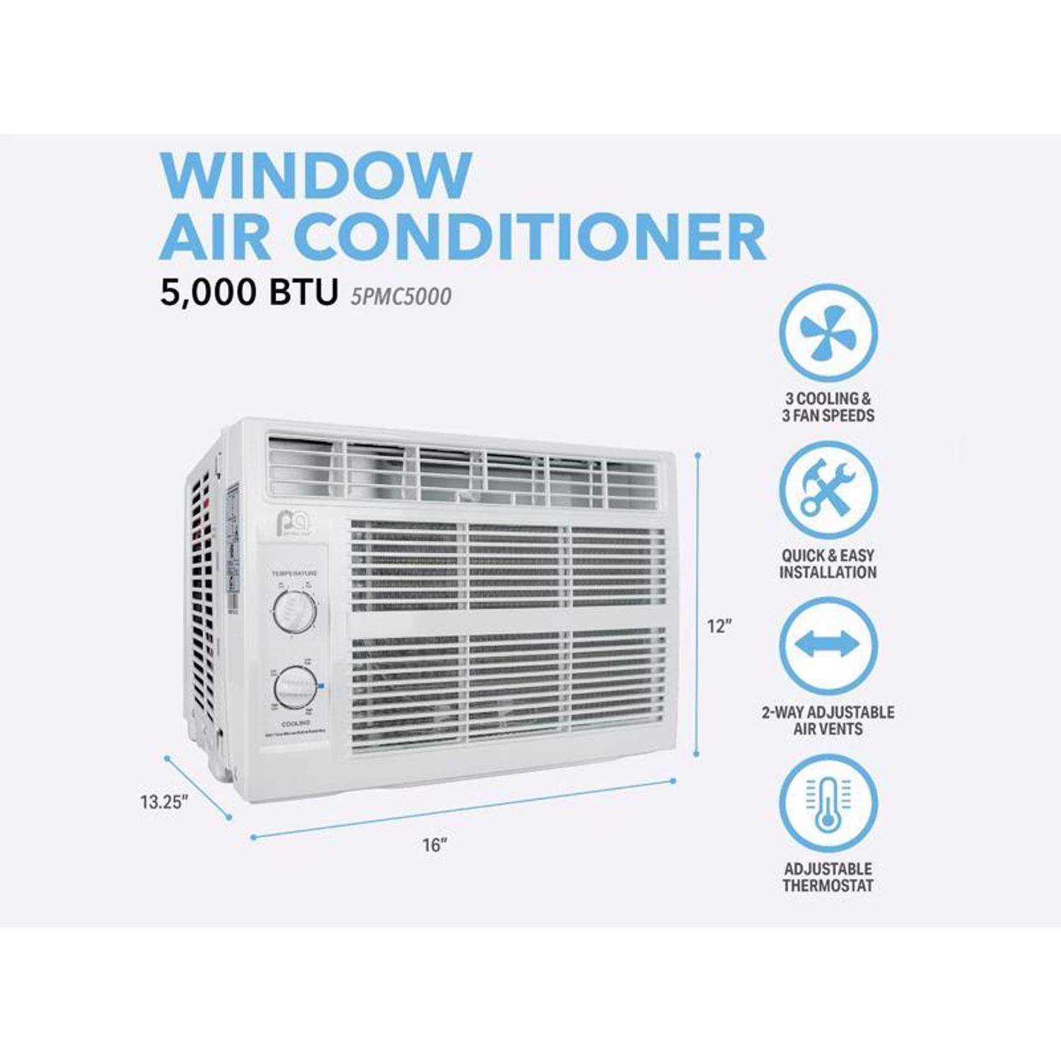 Perfect Aire 5000 BTU Window Air Conditioner 4 Perfect Aire 5000 BTU Window Air Conditioner - Image 4