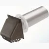 Deflect-O 14 In. L X 4 In. D Brown Aluminum/Plastic Vent Dryer Hood