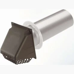 Deflect-O 14 In. L X 4 In. D Brown Aluminum/Plastic Vent Dryer Hood