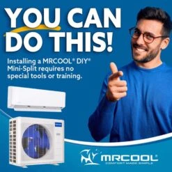 MRCOOL DIY 4th Gen Wall Mounted 1 Zone 18000 BTU 22 SEER Ductless Mini Split Heat Pump Air Handler -Imperial Shop 522345ea 01bb 4dd2 be4d 7de2c071daf1