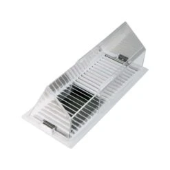 Deflect-O Jordan 4.5 In. H X 8.75 In. W 1-Way Silver Plastic Air Deflector