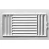 Deflect-O Jordan 6 In. H X 10 In. W 3-Way White Plastic Ceiling Register