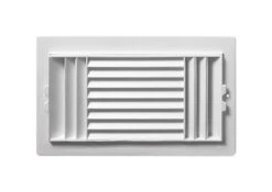 Deflect-O Jordan 6 In. H X 10 In. W 3-Way White Plastic Ceiling Register