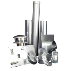 Mr. Heater 37 In. H X 6.5 In. L X 4 In. D Silver/White Stainless Steel Vent Kit