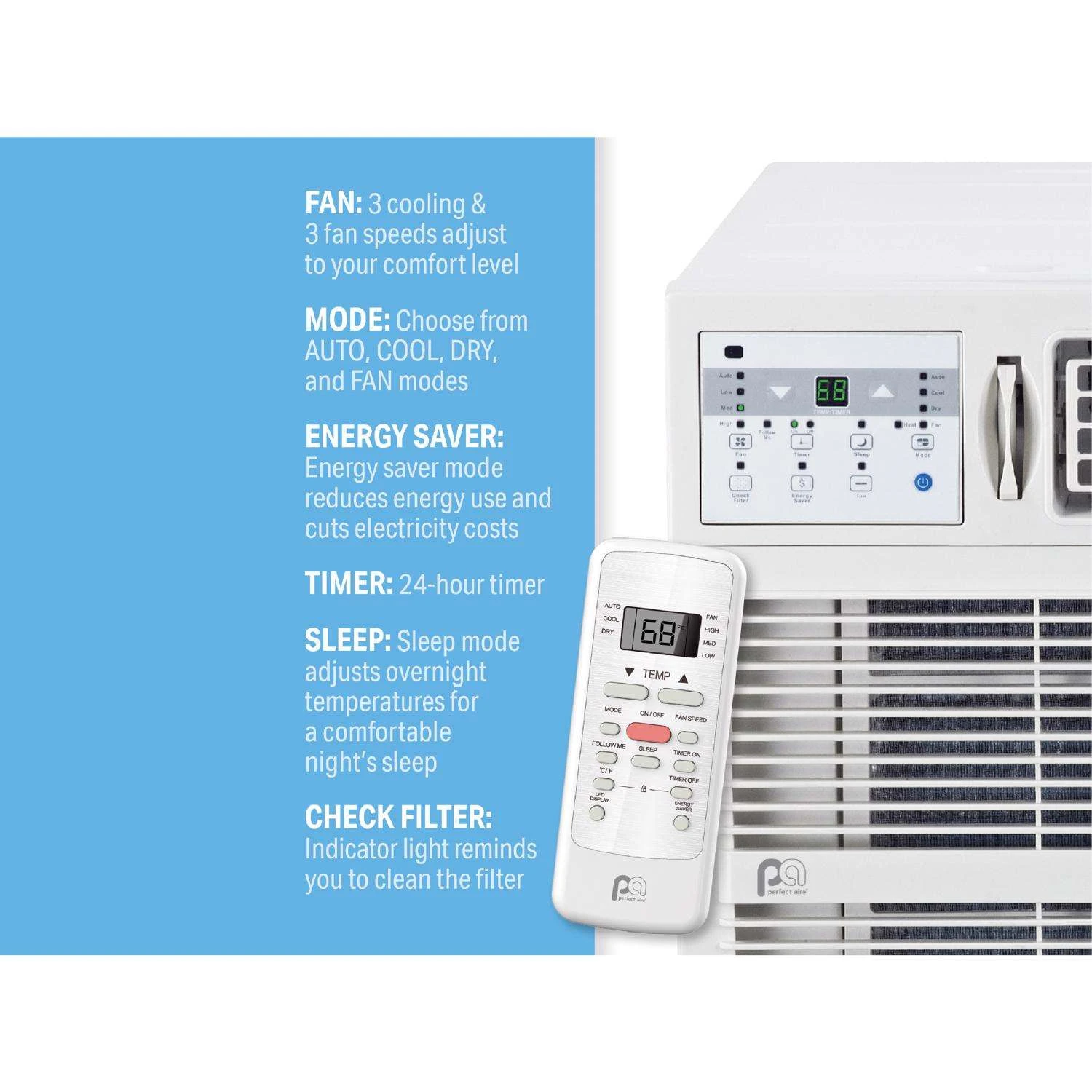 Perfect Aire 25000 BTU Window Air Conditioner W/Remote 5 Perfect Aire 25000 BTU Window Air Conditioner W/Remote - Image 5