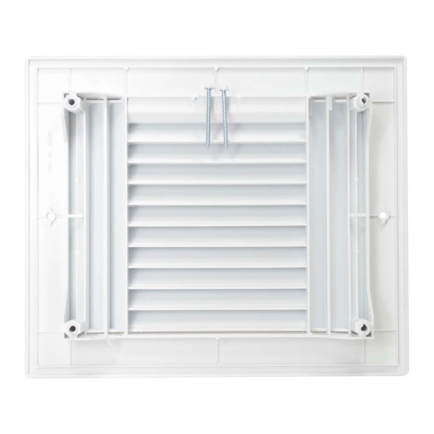 Deflect-O Jordan 10 In. H X 8 In. W 3-Way White Plastic Ceiling Register 5 Deflect-O Jordan 10 In. H X 8 In. W 3-Way White Plastic Ceiling Register - Image 5