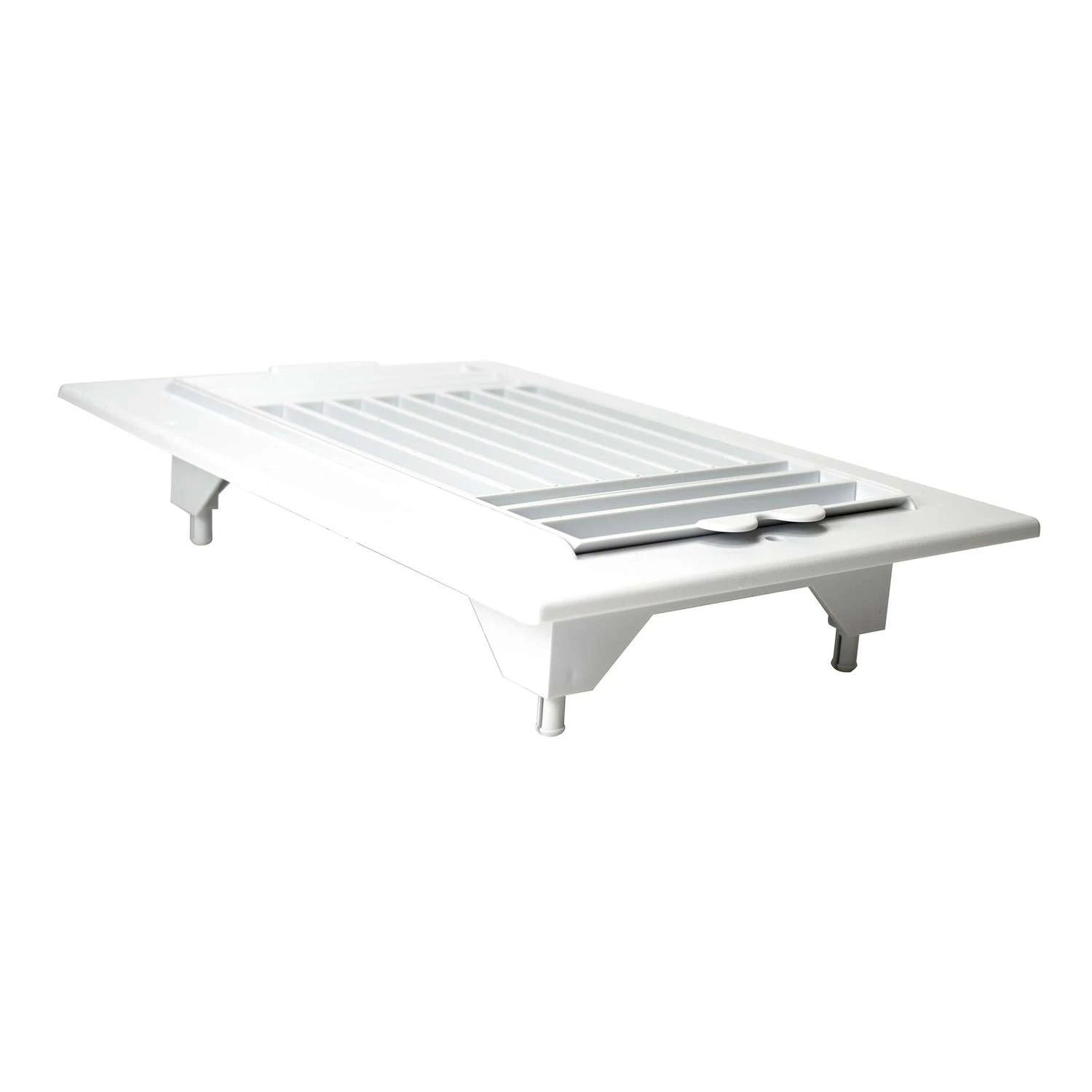 Deflect-O Jordan 6 In. H X 10 In. W 3-Way White Plastic Ceiling Register 2 Deflect-O Jordan 6 In. H X 10 In. W 3-Way White Plastic Ceiling Register - Image 2