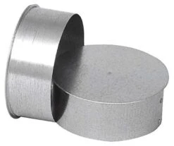 Imperial Manufacturing 8 In. X 8 In. X 8 In. Galvanized Steel Stove Pipe Tee Cap Flow Tee
