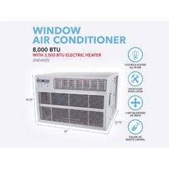 Perfect Aire 8000 BTU Window Air Conditioner W/Heat W/Remote 15 Perfect Aire 8000 BTU Window Air Conditioner W/Heat W/Remote -Imperial Shop 76f478a0 c347 449e b9c4 3b2a534508e5