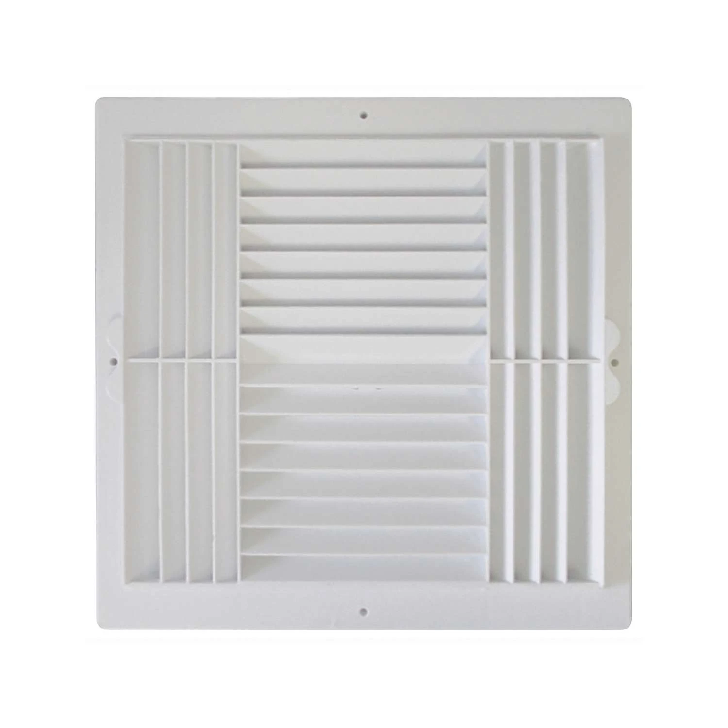 Deflect-O Jordan 12 In. H X 12 In. W 4-Way White Plastic Ceiling Register 2 Deflect-O Jordan 12 In. H X 12 In. W 4-Way White Plastic Ceiling Register - Image 2
