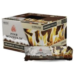 Pine Mountain Crackling Fire Log 3 Hr 6 Pk