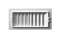 Deflect-O Jordan 8 In. H X 4 In. W 2-Way White Plastic Register Cover