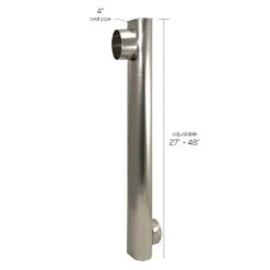 Deflect-O 7.25 In. L X 4.875 In. D Silver Aluminum Skinny Duct -Imperial Shop 8c4f507c 7238 4e38 ae2c df024c20403f