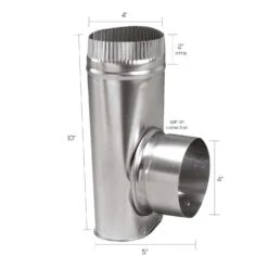 Deflect-O Jordan 5 In. L X 4 In. D Silver Aluminum Offset Dryer Connector 9 Deflect-O Jordan 5 In. L X 4 In. D Silver Aluminum Offset Dryer Connector -Imperial Shop 8e4547d0 64c4 45b8 a4a9 26d8b370e3bf