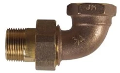 B&K 3/4 In. D X 3/4 In. D Adjustable 90 Deg Brass Elbow Nut And Tail Piece