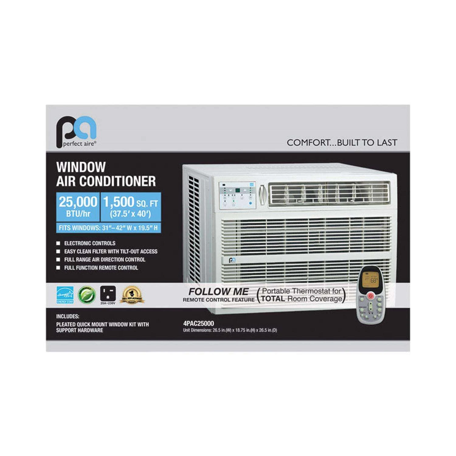 Perfect Aire 25000 BTU Window Air Conditioner W/Remote 2 Perfect Aire 25000 BTU Window Air Conditioner W/Remote - Image 2