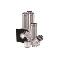 DuraVent 4 In. D Aluminum/Galvanized Steel Vent Pipe Kit