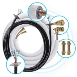 MRCOOL 50' DIY 24k And 36k Air Handler Ductless Split System Line Set 600 In. W White