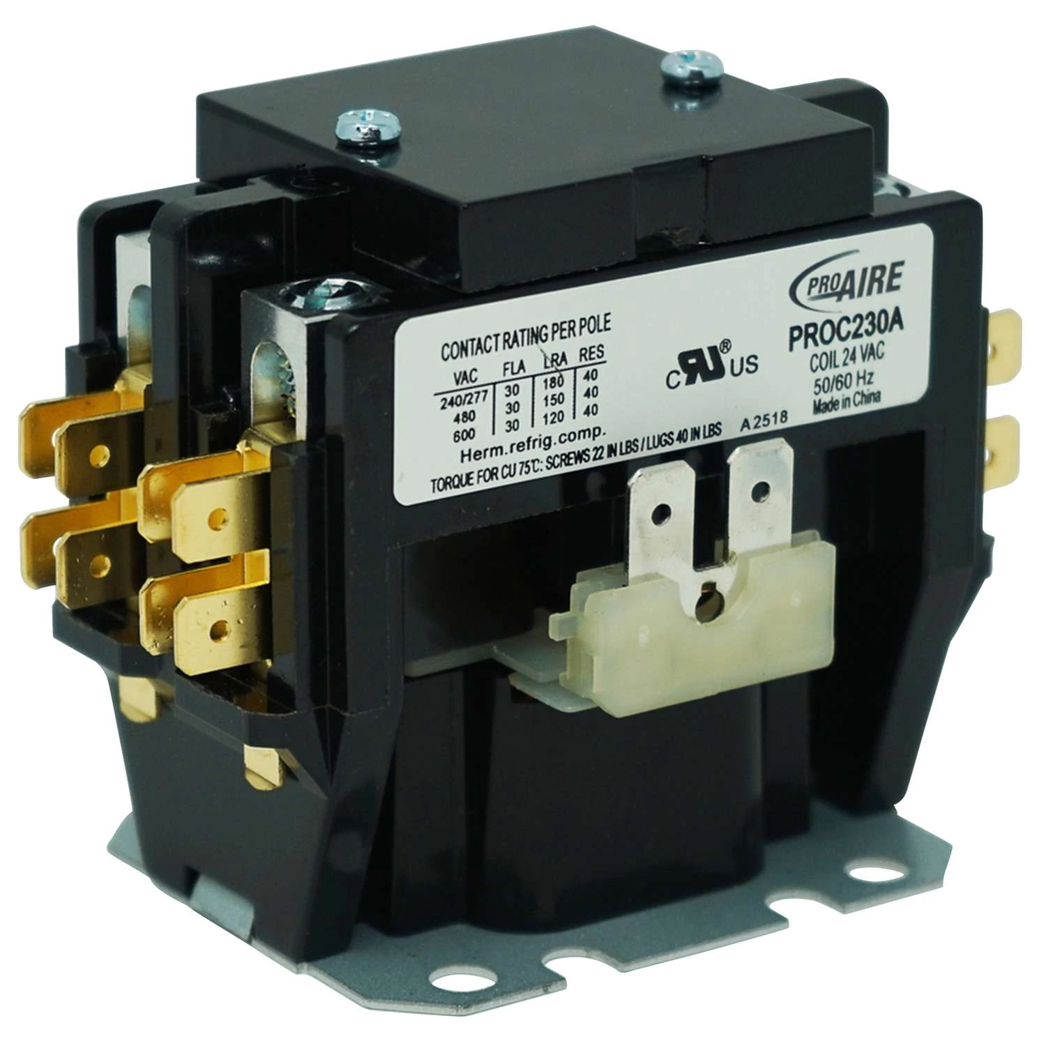 Perfect Aire 30 Amps 24 Coil Volts 2 Pole 2 Perfect Aire 30 Amps 24 Coil Volts 2 Pole - Image 2