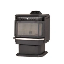 US Stove Ashley Hearth EPA Certified 2200 Sq Ft Modern Wood Pellet Stove 45 Lb. Cap. Hopper