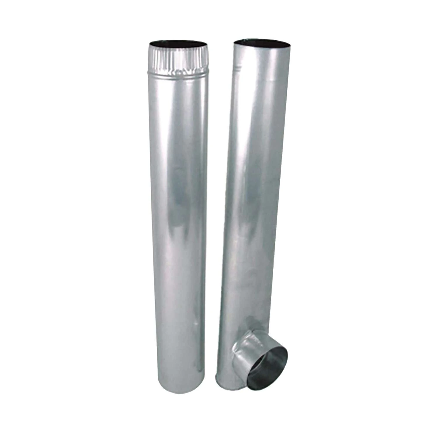Deflect-O 7.38 In. L X 4 In. D Silver Aluminum Skinny Duct 2 Deflect-O 7.38 In. L X 4 In. D Silver Aluminum Skinny Duct - Image 2