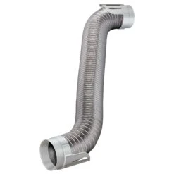 Ace 96 In. L X 4 In. D Silver/White Aluminum Dryer Transition Duct