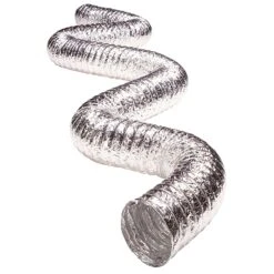 Deflect-O Jordan 300 In. L X 6 In. D Silver/White Aluminum Vent Hose