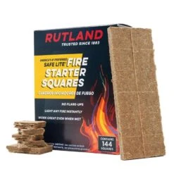 Rutland Safe Lite Wood Fire Starter 10 Min 144 Pk