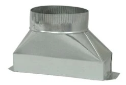 Deflect-O 6 In. D X 10 In. L Galvanized Steel Duct