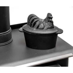 US Stove Black Natural Iron Cast Iron Chicken Steamer -Imperial Shop f3ff190f 6ffa 410d b654 b1dc910f0b28